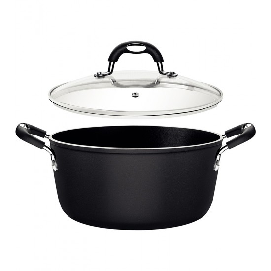 Caçarola 20cm 2,6 Litros Mônaco Indução Tramontina Preto Com Revestimento Antiaderente